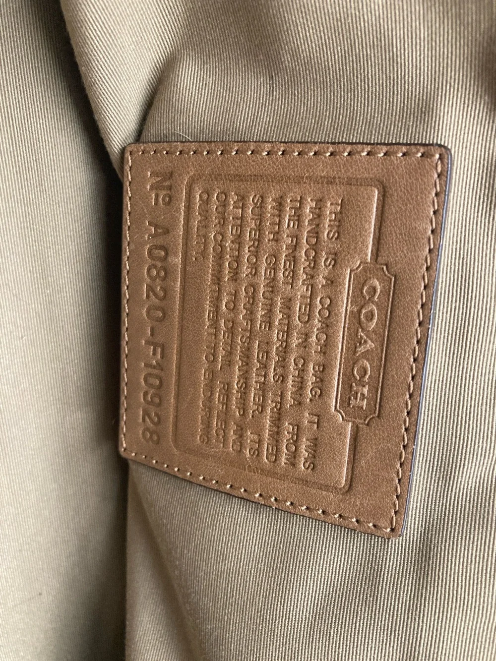 Coach signature monogram